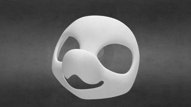 以墨开源兽装furry打印头骨模型