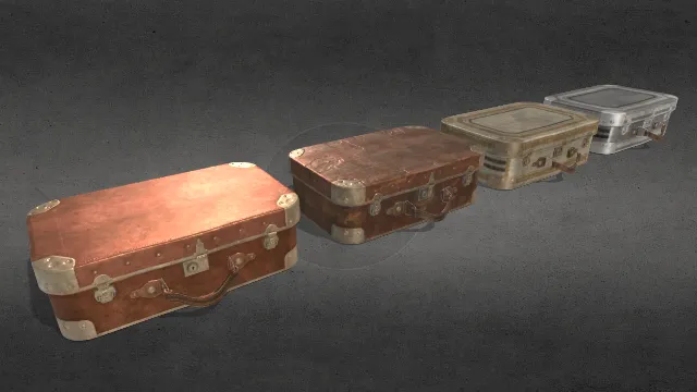 时尚复古行李箱生活工具手提箱