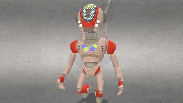 悬浮的机器人机械设备角色