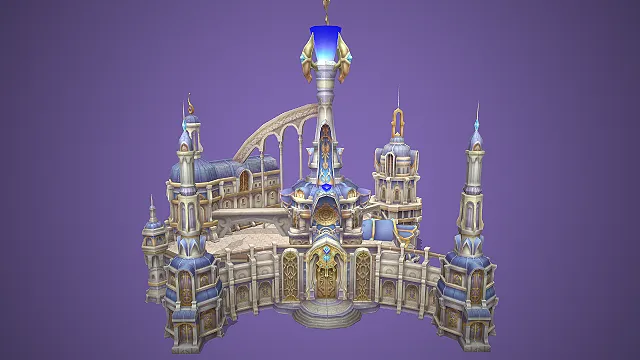 魔法宫殿  主城建筑  华丽魔法  精灵雕花纹饰