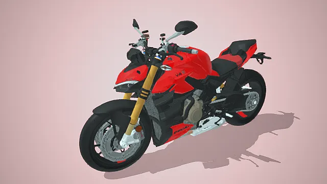杜卡迪街车    街霸Streetfighter  V4   摩托车模型