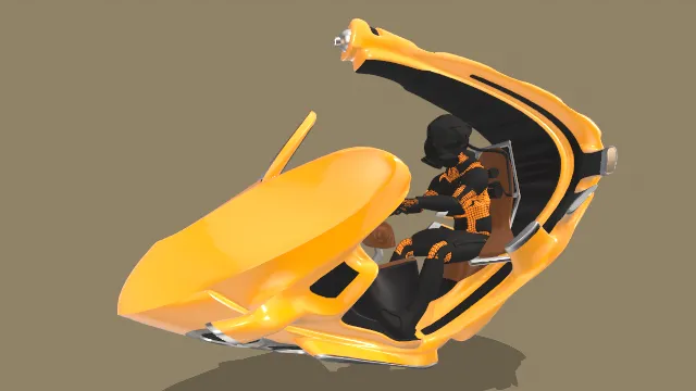 未来科技大黄蜂悬停飞行器人物驾驶