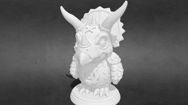 星冠装甲三角龙幼崽stl.stl