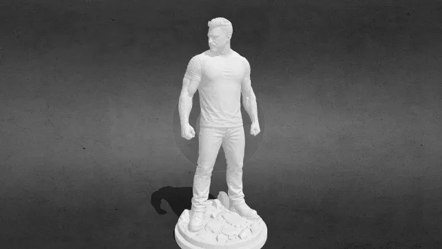 侠探杰克 阿兰·里奇森 肖像雕像stl.stl