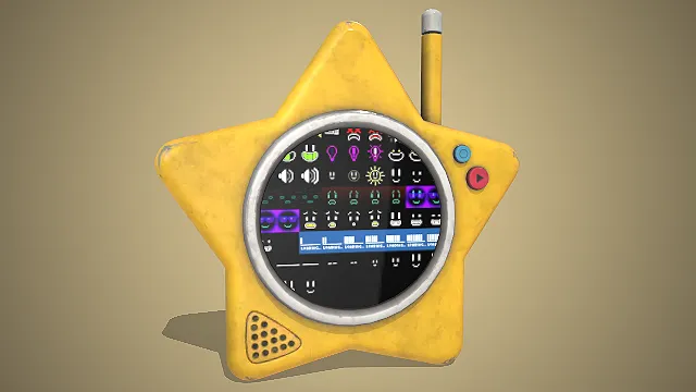 星星造型  电子宠物机  可爱风  像素表情