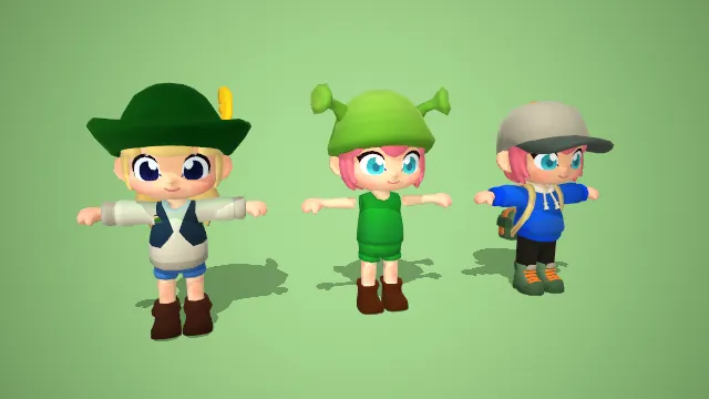 森林小精灵：绿色装扮与动物元素的自然使者