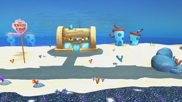 3D卡通风格《海绵宝宝》蟹堡王场景模型，创意设计（3D场景、卡通风格、奇幻动漫风，场景设计主题）