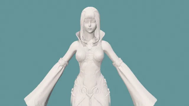 雕刻  角色模型  女性  打印模型  