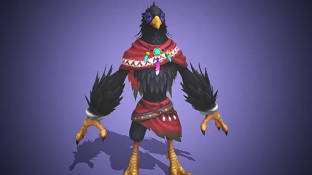 人形鸦妖  暗黑奇幻风格  部落服饰  拟人化姿态