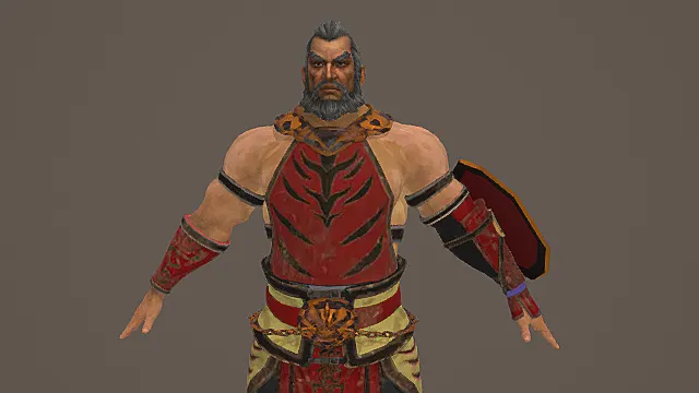 赤焰狂骁·硬汉型狂战力士套装