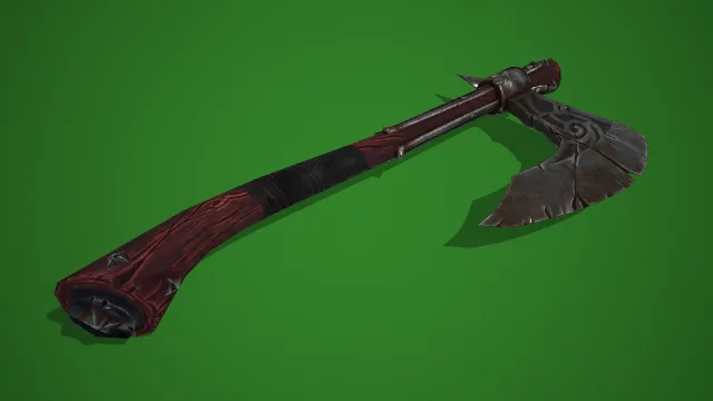 斧子 pbr模型 武器 