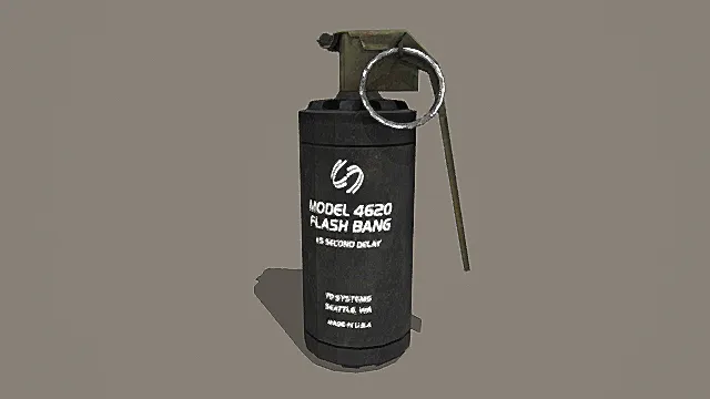 现代战术风Model 4620震撼弹3D模型