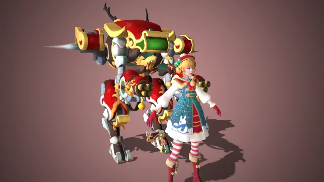 守望先锋2 D.Va 皮肤 仙境雪橇 高精度