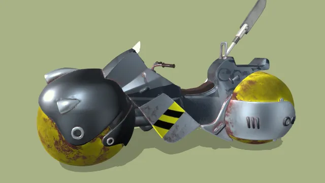 拾荒者统治特色摩托车铁皮座驾武器