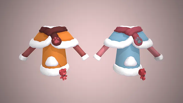 卡通服饰  毛绒质感  冬季保暖  装饰挂件  可爱风