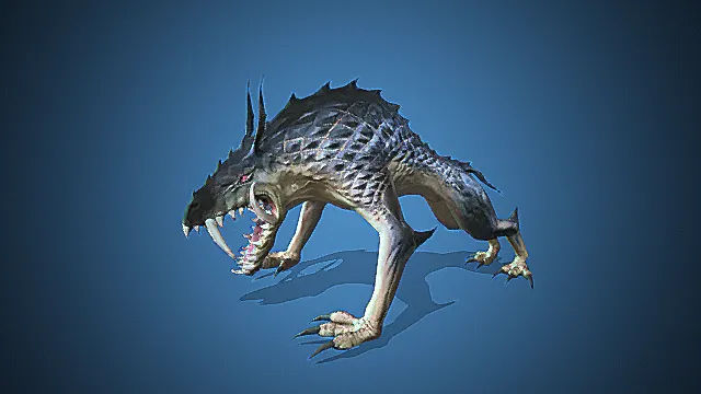 黑鳞赤瞳凶蜥  怪物模型  怪兽模型  怪物  怪兽