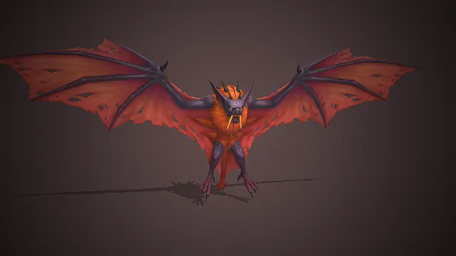 恶魔蝙蝠  尖牙利爪  暗黑奇幻  3D建模