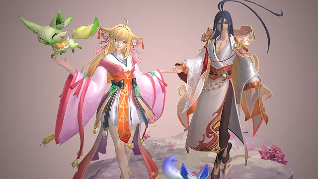 国漫《狐妖小红娘》中涂山苏苏与东方月初