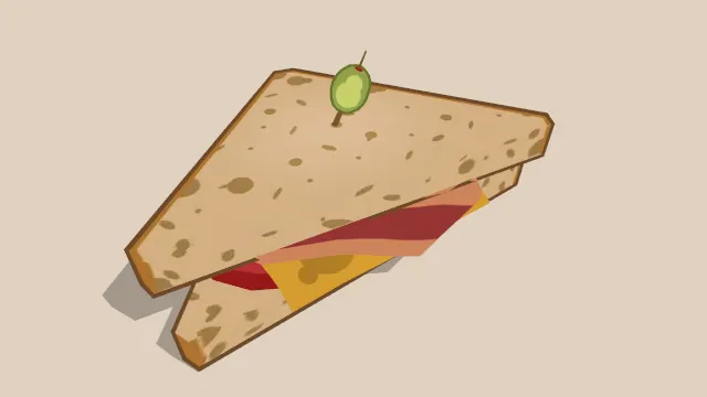 早餐三明治加煎蛋食物面包