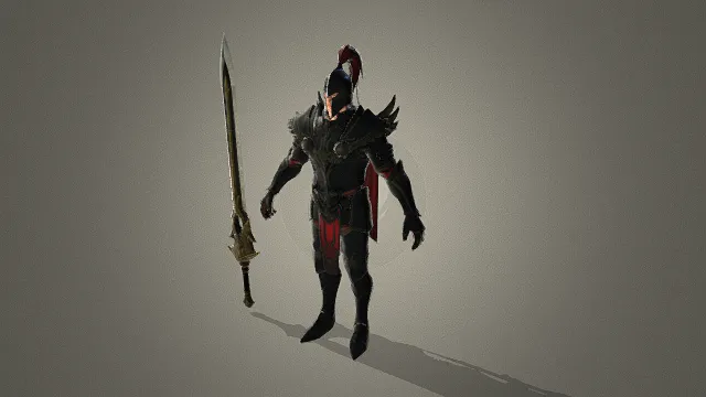 游戏模型 人物模型 希腊战士 游戏皮肤