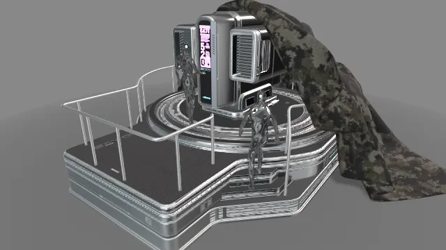 星公民工作流转未来科幻机器场景