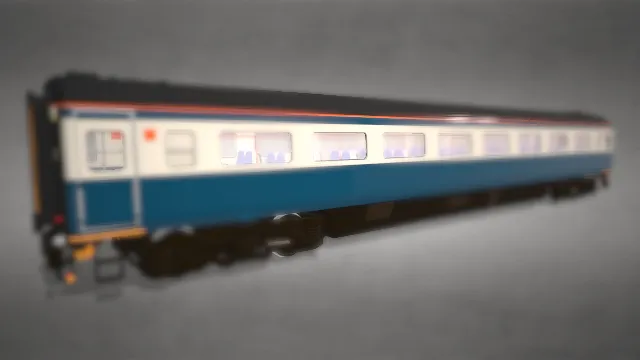 火车3车厢标准开启轨道蓝色列车