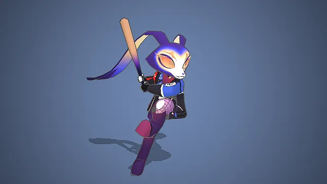 角色模型  兽人头  运动风  棒球主题