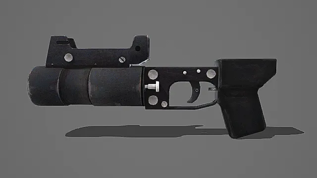 极简工业风便携发射器3D模型