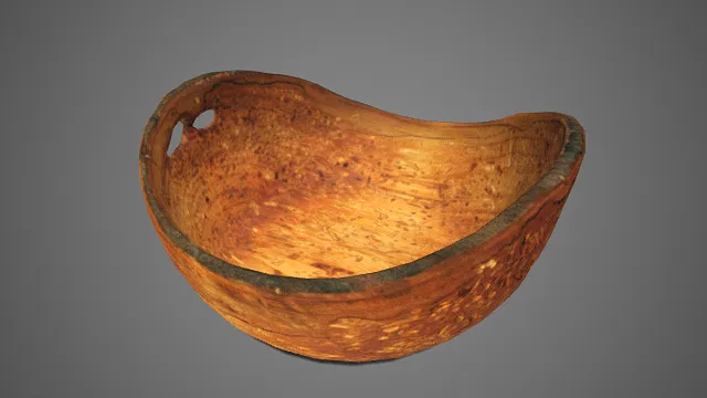 异形木碗  丰富的木纹  暖棕色调  收纳容器  手工木质器皿  质朴与独特性