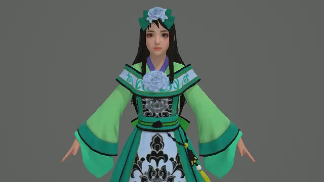 青岚闺秀·清雅型名门仕女套装