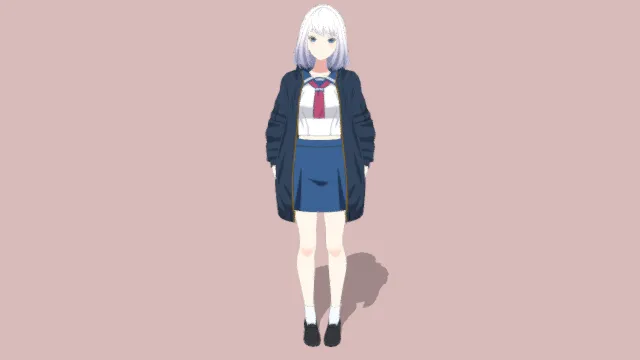 动漫  人物 裙子 女学生
