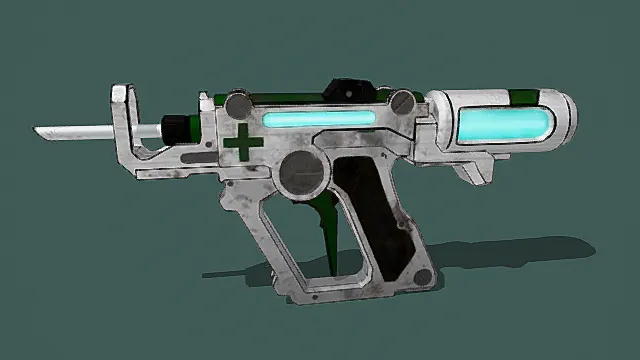 科幻风格医疗注射器枪3D模型