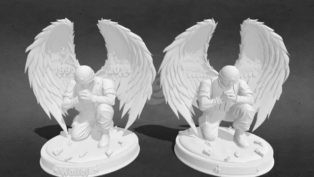 缅怀逝者：纪念士兵雕像obj.obj