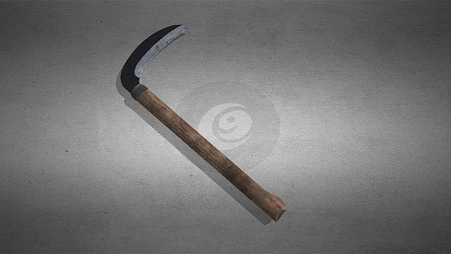镰刀  轻度锈迹  废土近战武器  农业工具