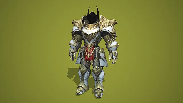 圣金暗角战甲骑士  战甲骑士建模  战甲骑士模型  游戏模型  游戏角色