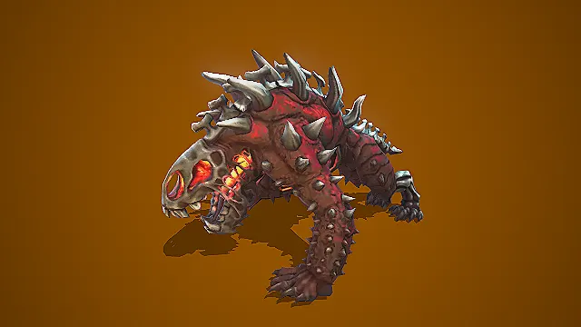 尖刺魔骸兽  魔物  怪兽  魔兽  巨兽  游戏模型