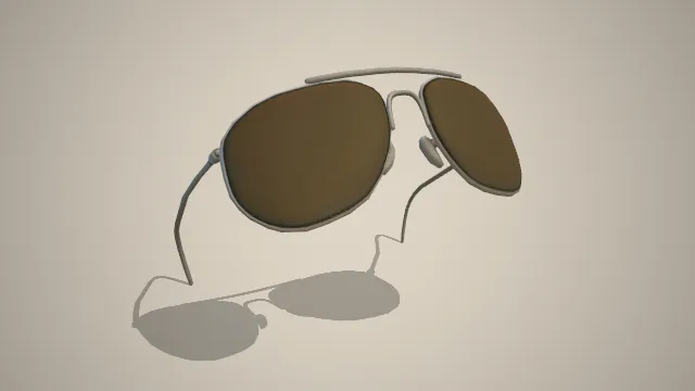 棕色镜片的墨镜