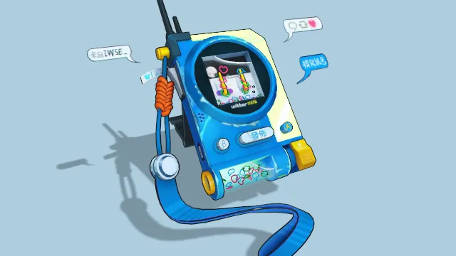 童年玩具游戏机带有液体的串环游戏