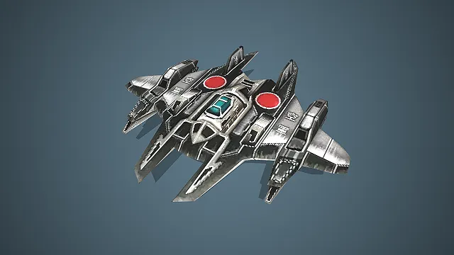 科幻战斗机  双翼设计  未来战机  战斗机甲