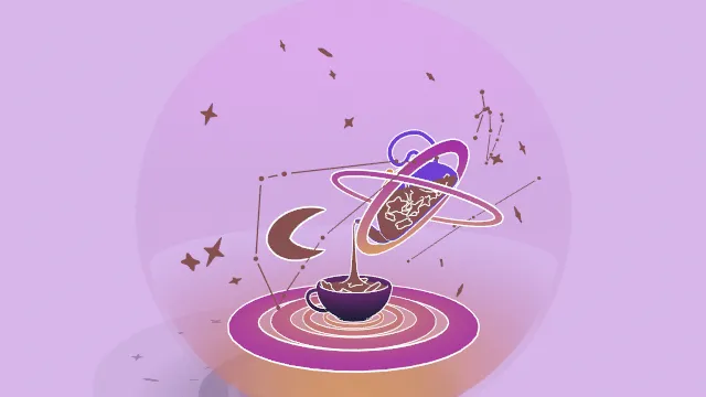 科幻星空银河茶可爱风格饮品