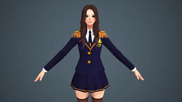 Vief     韩风格人物游戏角色模型