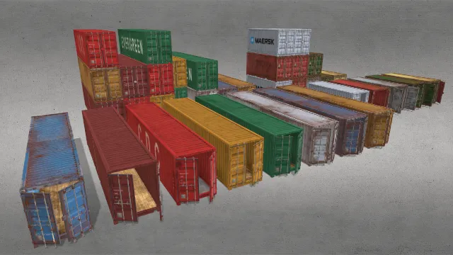 集装箱组合工程材料资源包