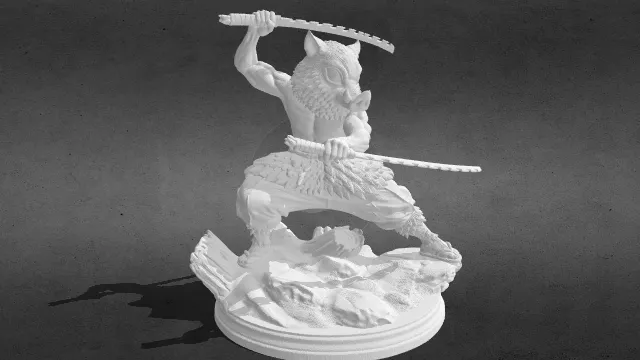 鬼灭之刃-嘴平伊之助stl.stl