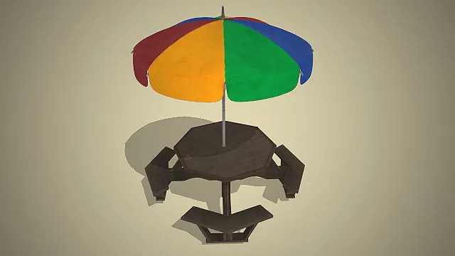 彩虹遮阳伞  户外家具  公园休闲设施  户外野餐