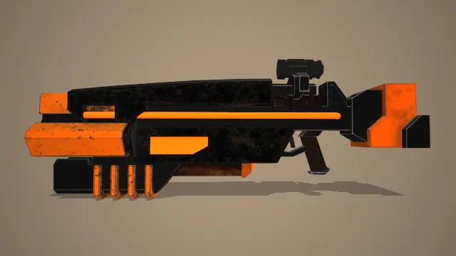 游戏道具科幻步枪独特武器