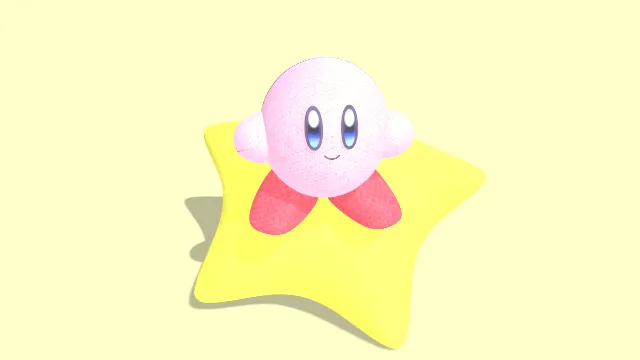 卡通风格星之卡比动画