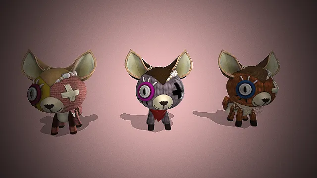 卡通玩偶  可爱风格  动物造型  狐狸   手工质感