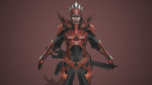 科幻战士  机械战甲  机械外骨骼  武士刀