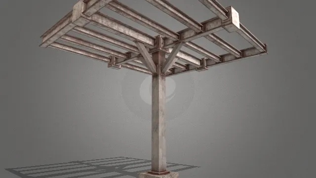 建筑钢结构梁钢管支架