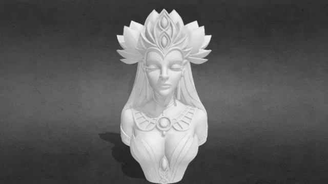 奇幻女王女神半身像